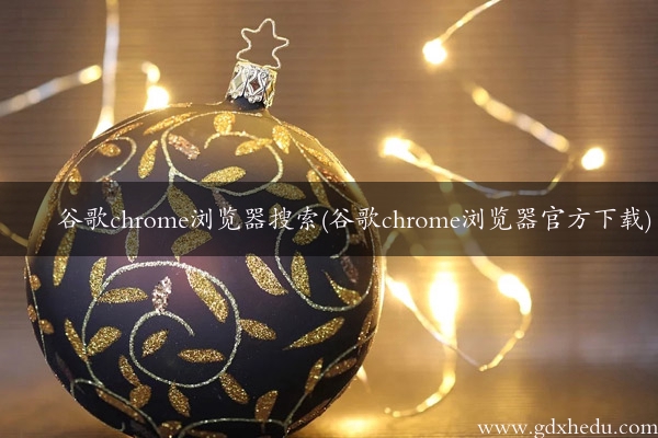 谷歌chrome浏览器搜索(谷歌chrome浏览器官方下载)