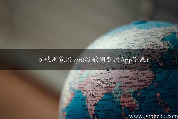 谷歌浏览器apn(谷歌浏览器App下载)