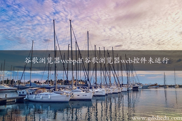 谷歌浏览器webpdf 谷歌浏览器web控件未运行