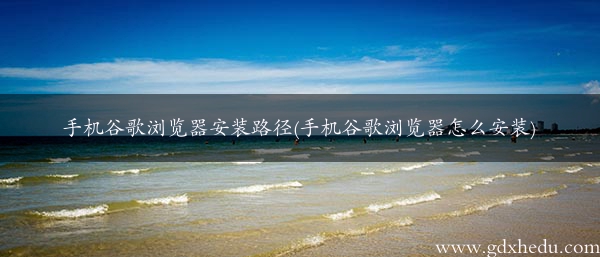 手机谷歌浏览器安装路径(手机谷歌浏览器怎么安装)