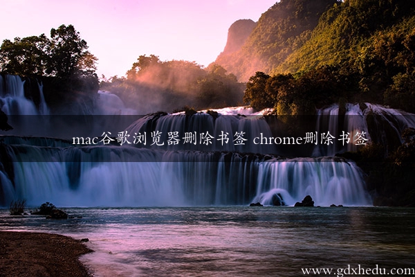 mac谷歌浏览器删除书签 chrome删除书签