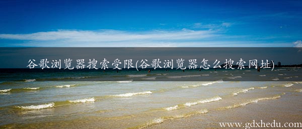 谷歌浏览器搜索受限(谷歌浏览器怎么搜索网址)