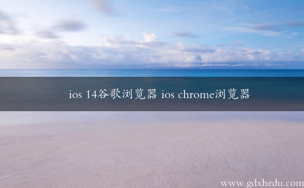 ios 14谷歌浏览器 ios chrome浏览器