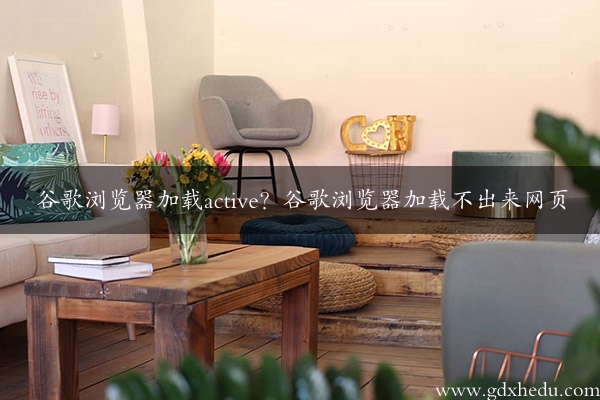 谷歌浏览器加载active？谷歌浏览器加载不出来网页