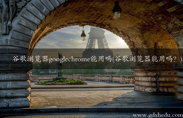 谷歌浏览器googlechrome能用吗(谷歌浏览器能用吗？)