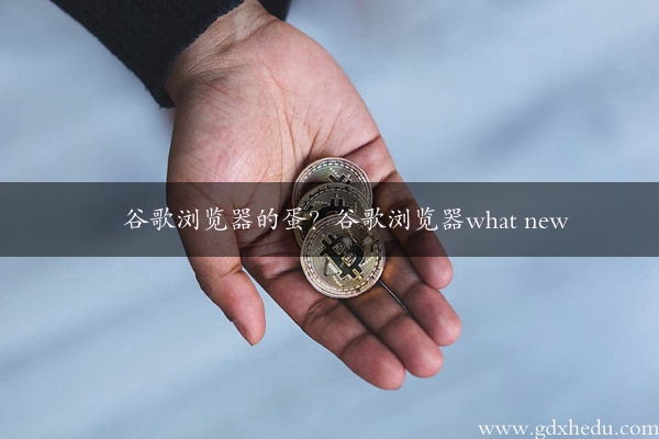 谷歌浏览器的蛋？谷歌浏览器what new