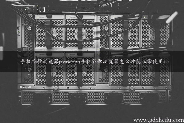 手机谷歌浏览器javascript(手机谷歌浏览器怎么才能正常使用)