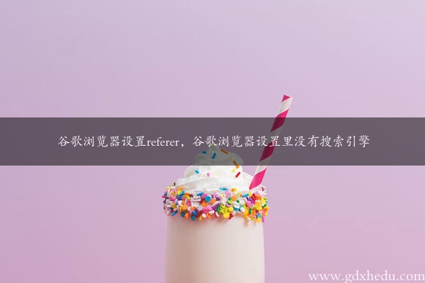 谷歌浏览器设置referer，谷歌浏览器设置里没有搜索引擎