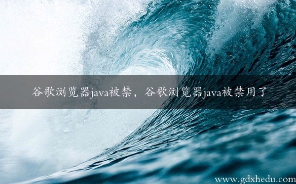 谷歌浏览器java被禁，谷歌浏览器java被禁用了