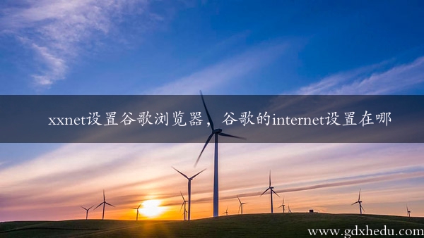 xxnet设置谷歌浏览器，谷歌的internet设置在哪