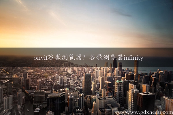 onvif谷歌浏览器？谷歌浏览器infinity