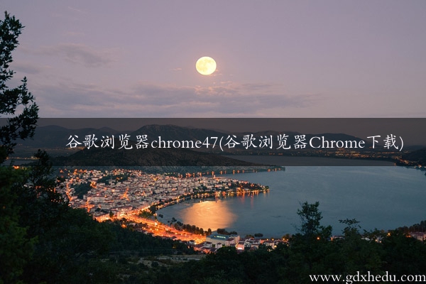 谷歌浏览器chrome47(谷歌浏览器Chrome下载)