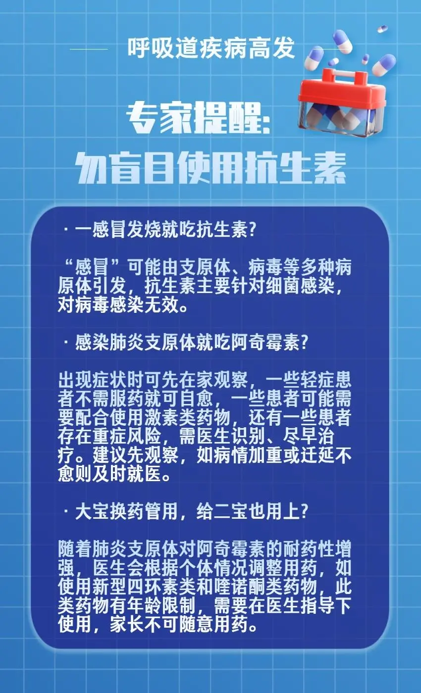 北方多地呼吸道疾病高发，专家提醒盲目使用抗生素或延误病情