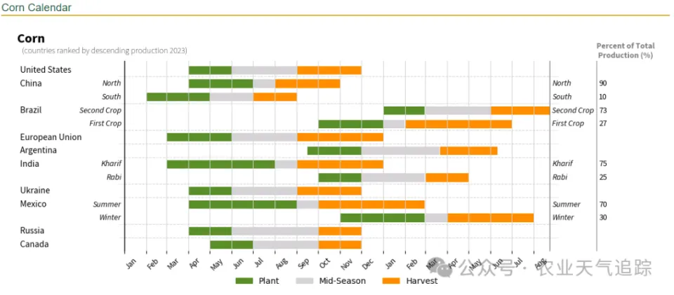 全球玉米种植分布及未来15天巴西与阿根廷降雨影响分析  第2张