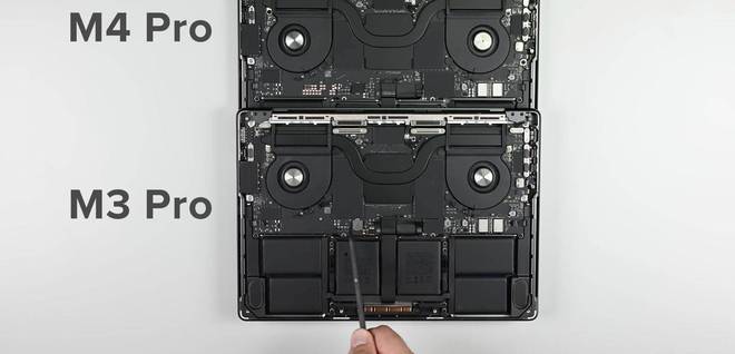 新一代 MacBook Pro M4 与上一代 M3 外观无差别，内部升级揭秘  第6张