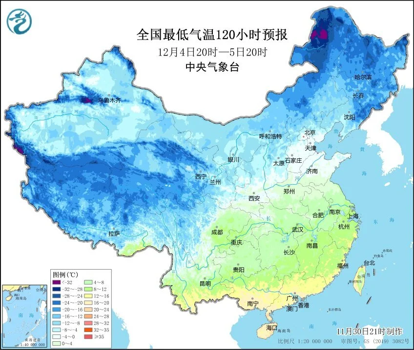 12月1日较强冷空气入侵，东北地区将迎局部暴雪及大幅降温  第2张