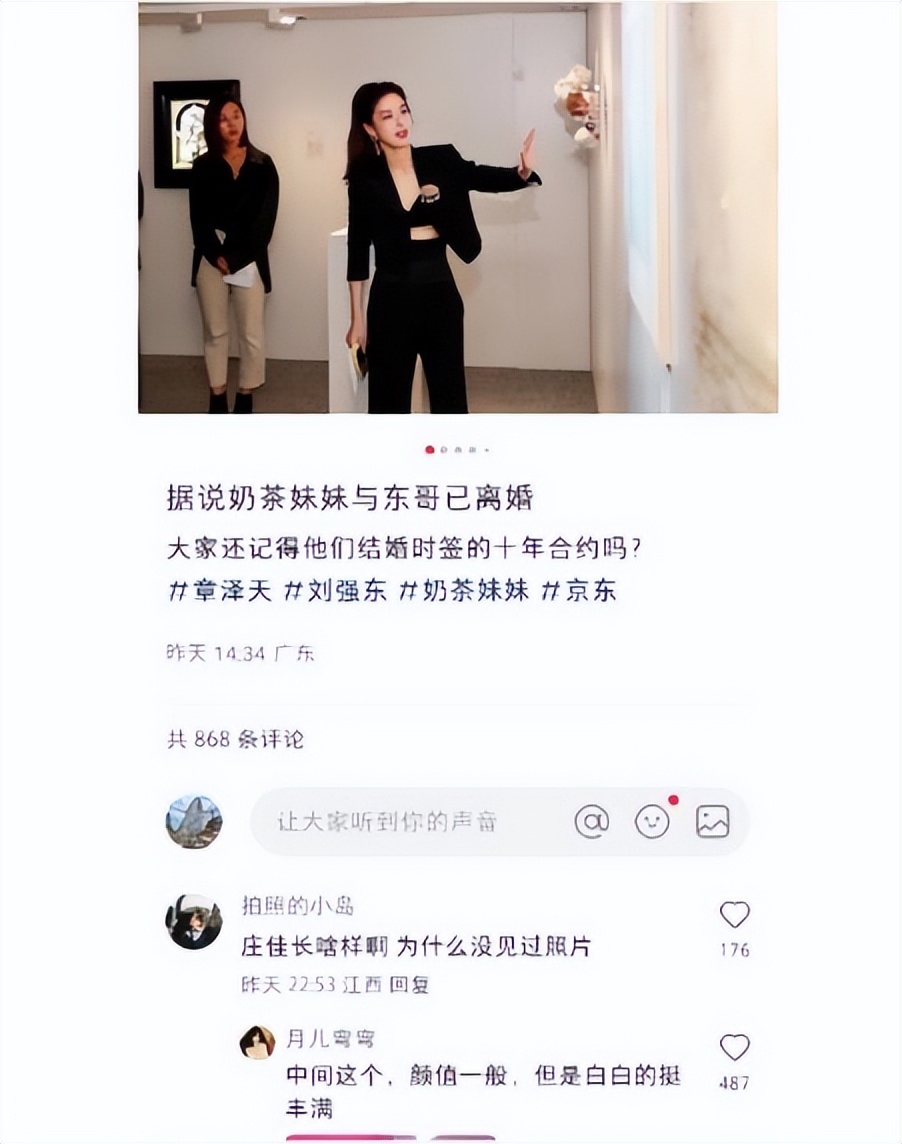 章泽天胸针风波引发离婚谣言，刘强东夫妇发律师声明辟谣  第2张