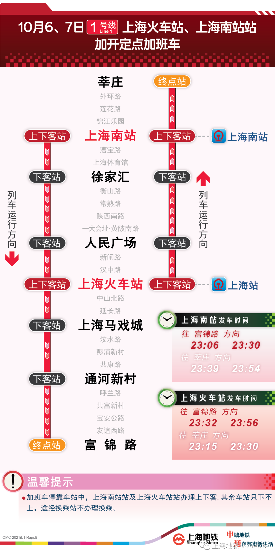 9 月 30 日起上海地铁多线延时运营，10 6、7 日加开夜间定点加班车  第5张