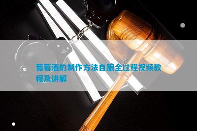 葡萄酒制作全攻略：从葡萄采摘到发酵存，详细视频教程助你成为酿酒大师  第1张