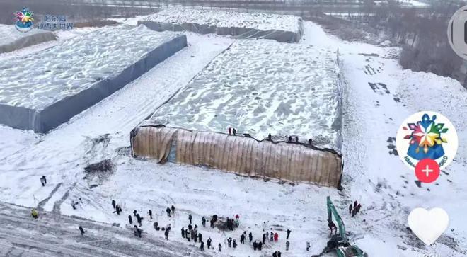 第二十六届哈尔滨冰雪大世界冰建施工启动，雪圈摊位最高拍卖价达270万  第1张