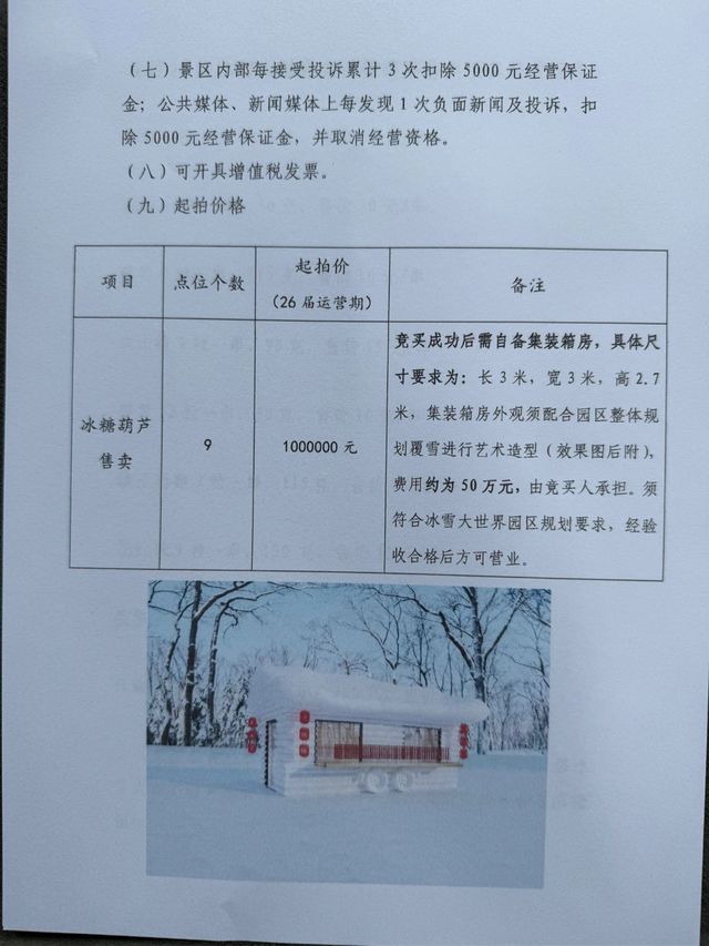 第二十六届哈尔滨冰雪大世界冰建施工启动，雪圈摊位最高拍卖价达270万  第5张