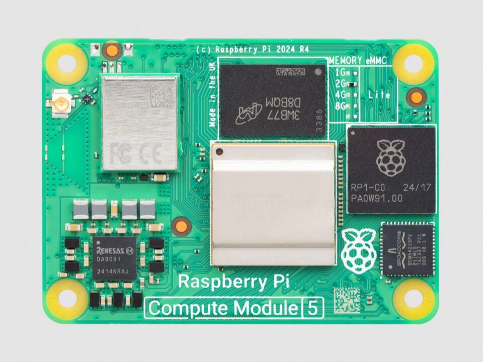 树莓派推出Raspberry Pi Compute Module 5核心板，搭载高性能博通BCM2712 SoC  第1张