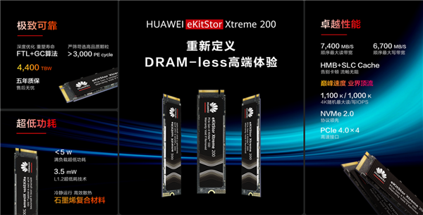 华为eKitStor Xtreme 200系列NVMe M.2 SSD硬盘发布，提供卓越传输速度  第1张