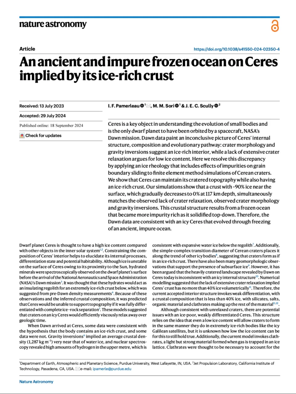 谷神星:从肮脏的海洋星球到矮行星的转变与探索  第1张 谷神星:从肮脏的海洋星球到矮行星的转变与探索  第1张