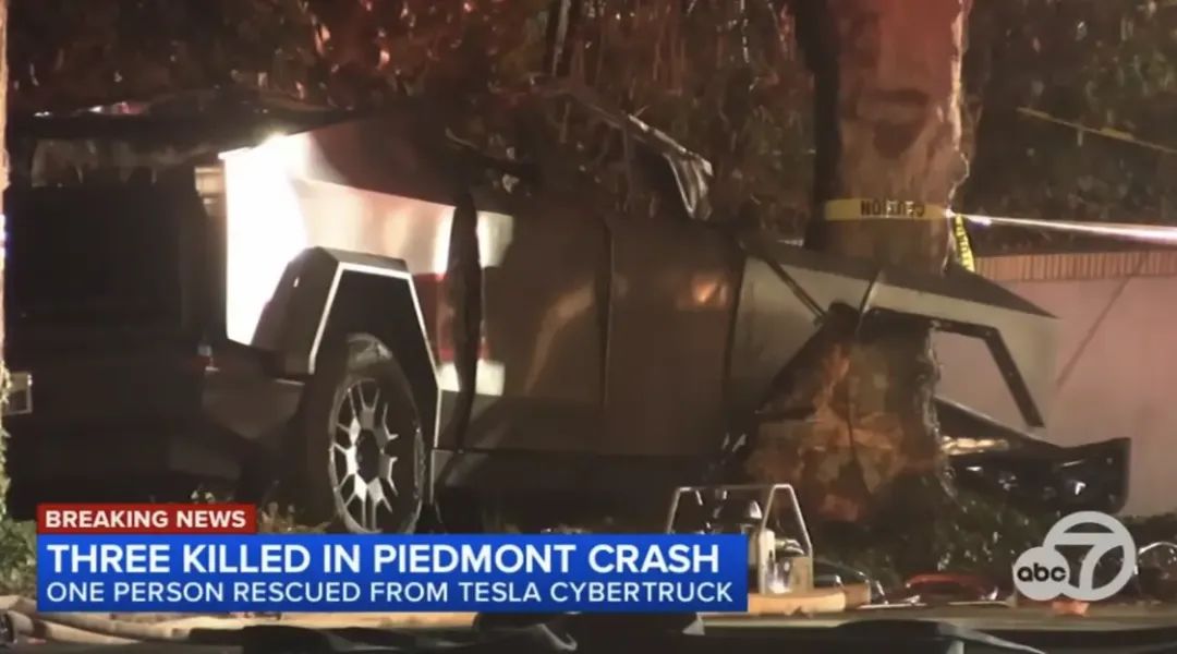 美国加州特斯拉Cybertruck车祸致三死一伤，警方调查速度因素  第2张