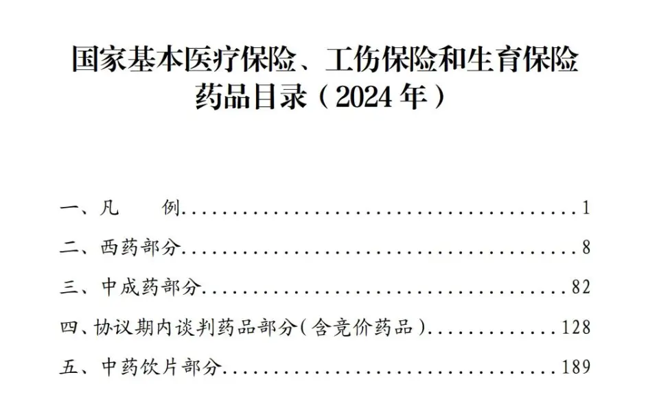 2024年国家医保谈判结果正式官宣：新增91种药品，目录总数达3159种