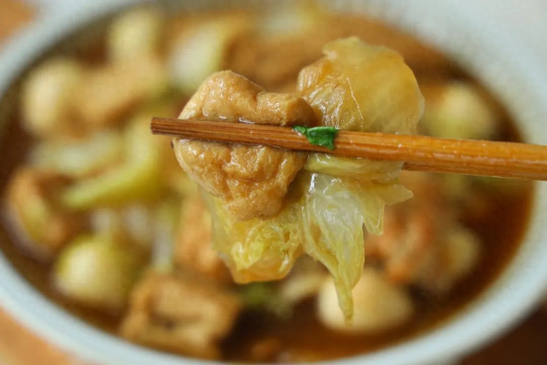 五花肉烧白菜油豆腐：家的味道，生活的态度，口感层次丰富的独特美食  第1张